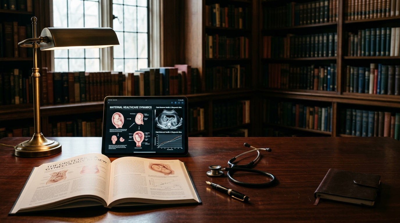 Mesa editorial médica e publicações de obstetrícia
